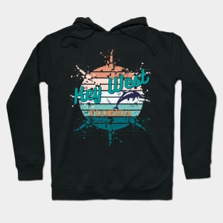 Key West Exploding Retro Vintage Sunset Hoodie